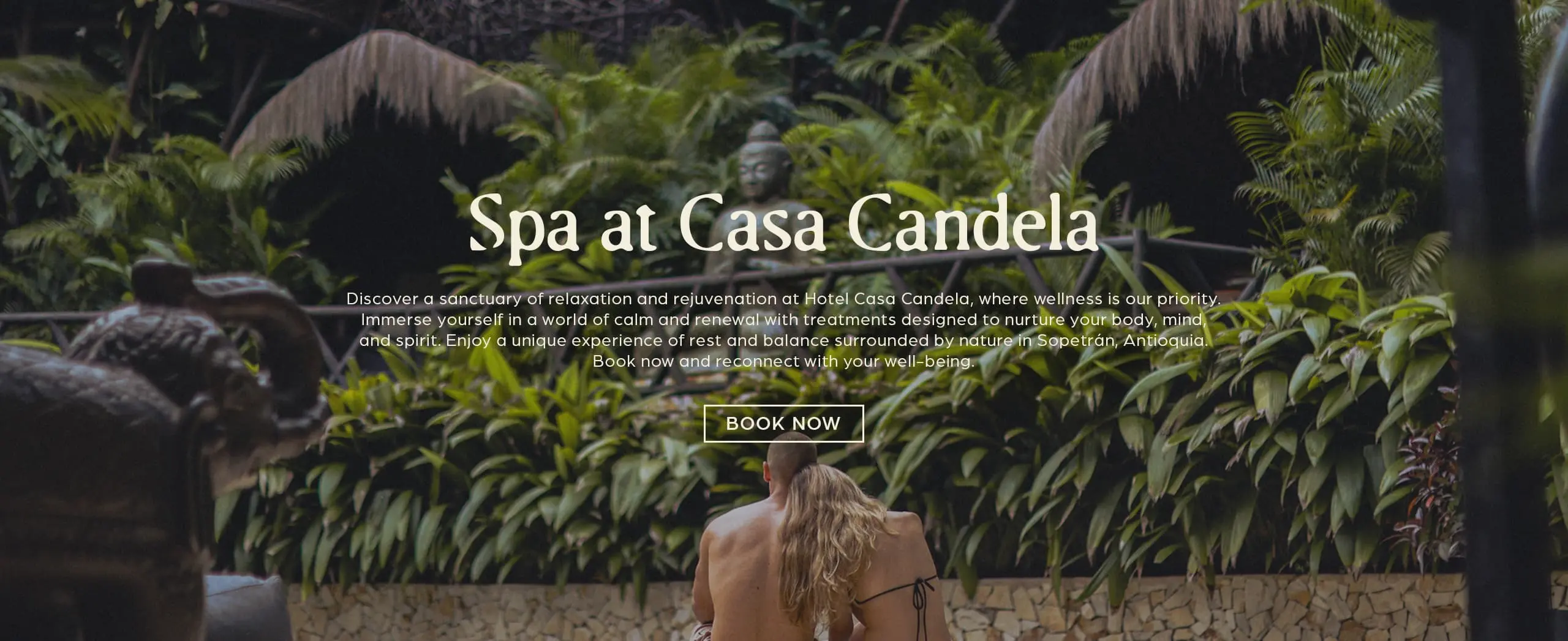 Spa en Sopetrán, tratamientos y masajes Casa Candela