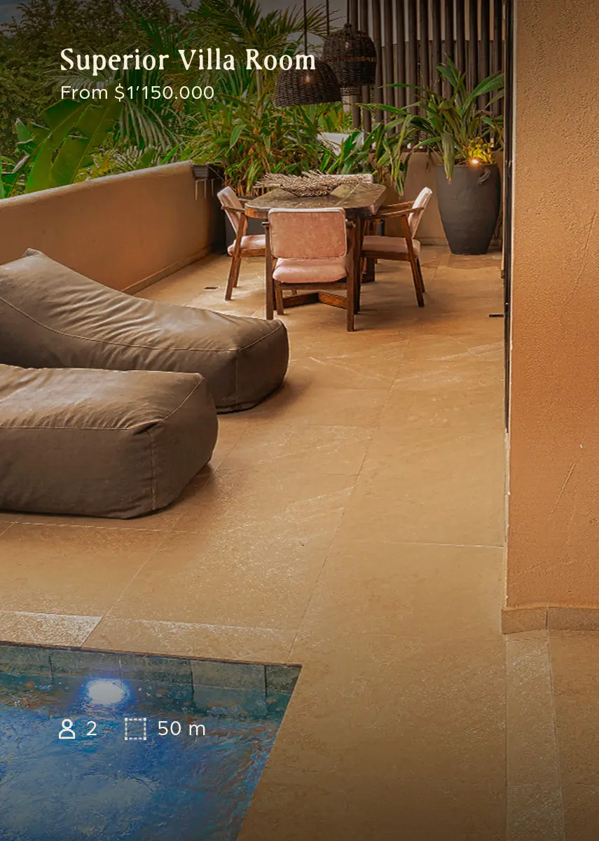 Habitación con piscina privada